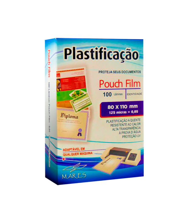 Plástico para Plastificação Pouch Film RG 125mic 100 fls