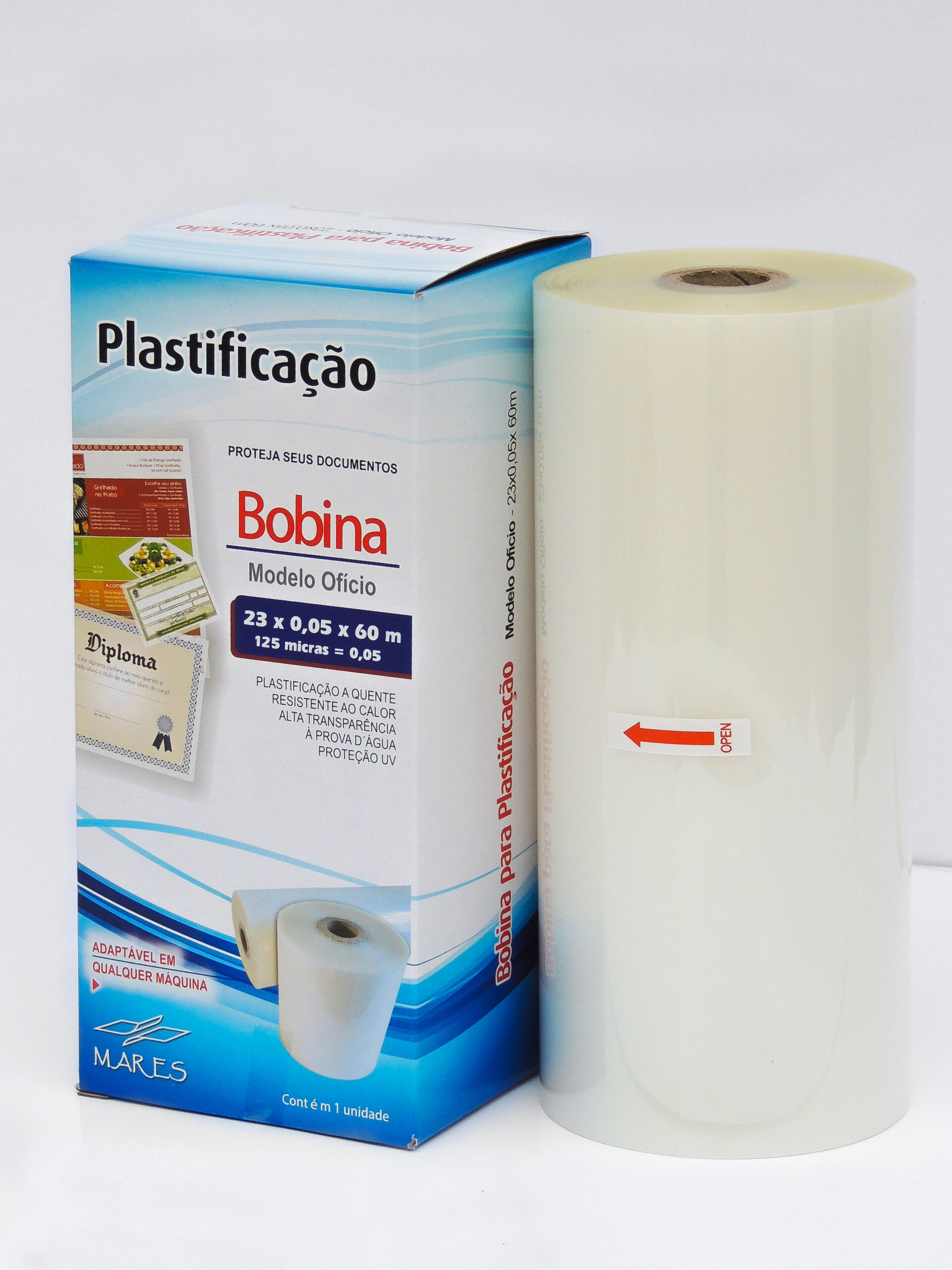 Plástico para Plastificação Pouch Film RG 125mic 100 fls